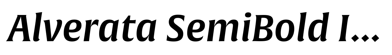 Alverata SemiBold Italic